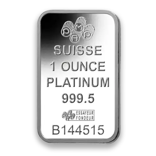 1oz PAMP Platinum Bar - Fortuna