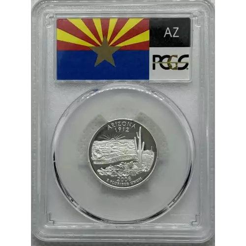 2008-S 25C Arizona Silver, DCAM