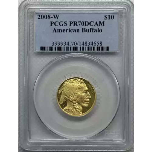 2008-W $10 American Buffalo .9999 Fine Gold, DCAM