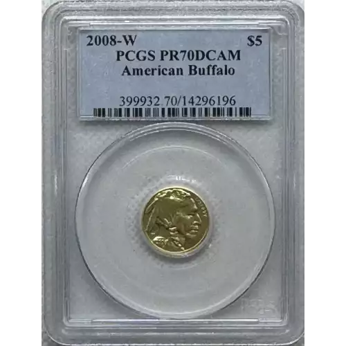 2008-W $5 American Buffalo .9999 Fine Gold, DCAM