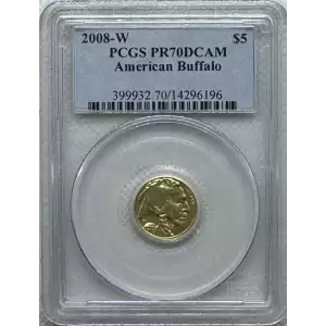 2008-W $5 American Buffalo .9999 Fine Gold, DCAM