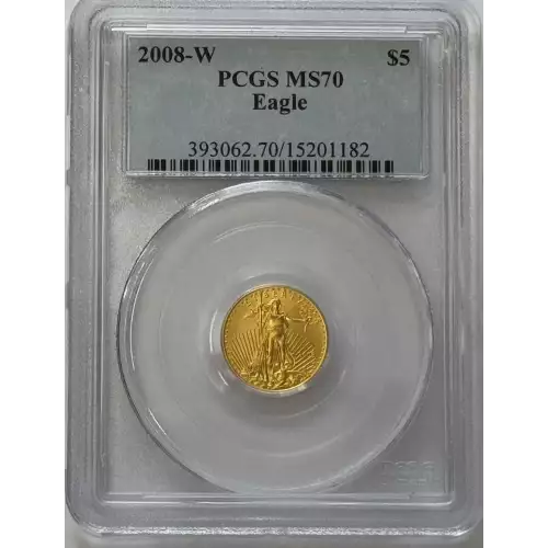 2008-W $5 Burnished Gold Eagle