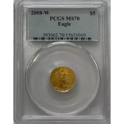 2008-W $5 Burnished Gold Eagle