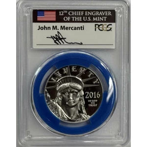 2016-W (2020) $100 Statue of Liberty WP Mint Hoard Mint Engraver Series Mercanti Flag 1 of 36, DCAM (2)