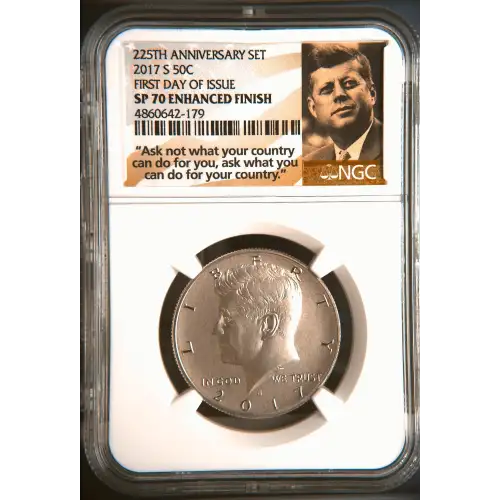 2017 FIRST DAY OF ISSUE 225TH ANNIVERSARY SET ENHANCED FINISH (2)