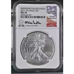 2017 W BURNISHED SILVER EAGLE  (2)