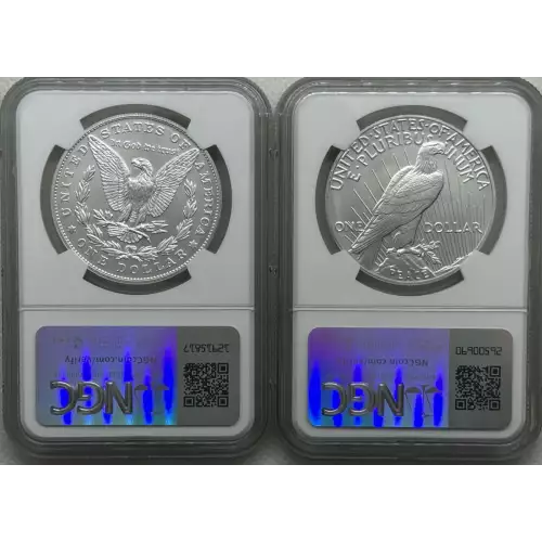 2023 Morgan and Peace Dollar Uncirculated Set NGC Advance Releases MS70 Castle  (3)