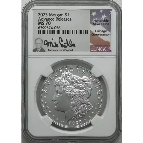 2023 Morgan and Peace Dollar Uncirculated Set NGC Advance Releases MS70 Castle 
