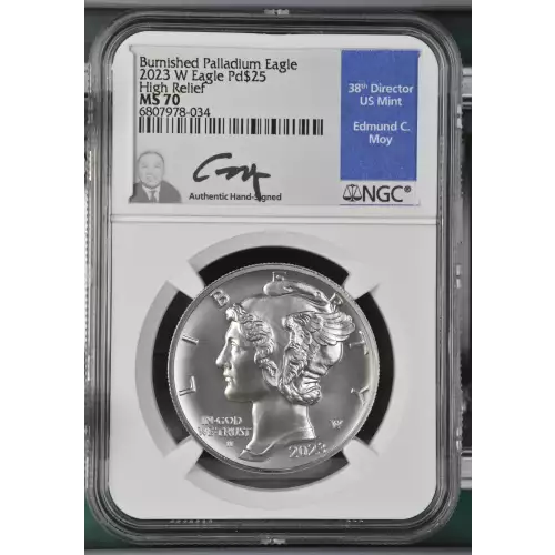 2023 W High Relief Burnished Palladium Eagle  (2)