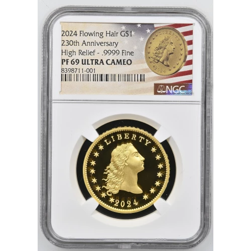 2024 Flowing 230th Anniversary High Relief - .9999 Fine ULTRA CAMEO (2)