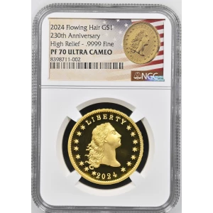 2024 Flowing 230th Anniversary High Relief - .9999 Fine ULTRA CAMEO (2)