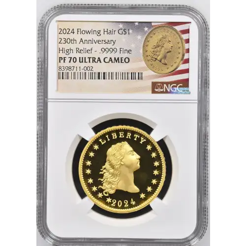 2024 Flowing 230th Anniversary High Relief - .9999 Fine ULTRA CAMEO (2)