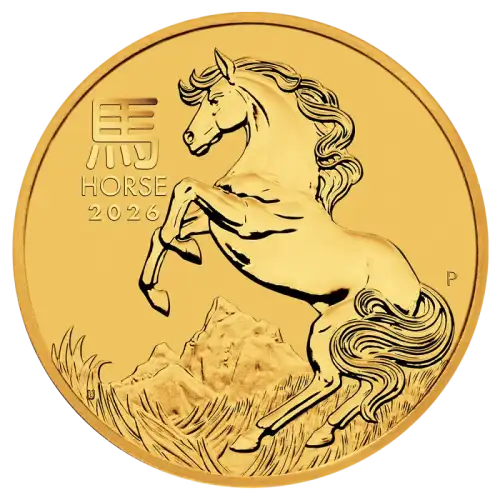 2026 1/4oz Australian Perth Mint Gold Lunar Series III: Year of the Horse (3)
