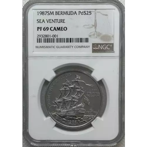 BERMUDA Palladium 25 DOLLARS