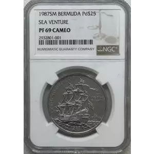 BERMUDA Palladium 25 DOLLARS