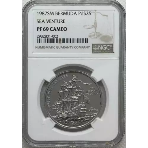 BERMUDA Palladium 25 DOLLARS