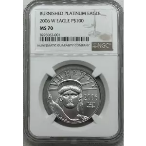 Platinum Bullion-Platinum Eagles--$100 Platinum Eagle 1 oz -Platinum- 100 Dollar